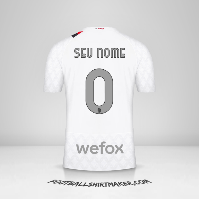 Camisa AC Milan 2023/2024 II -  seu nome - 0