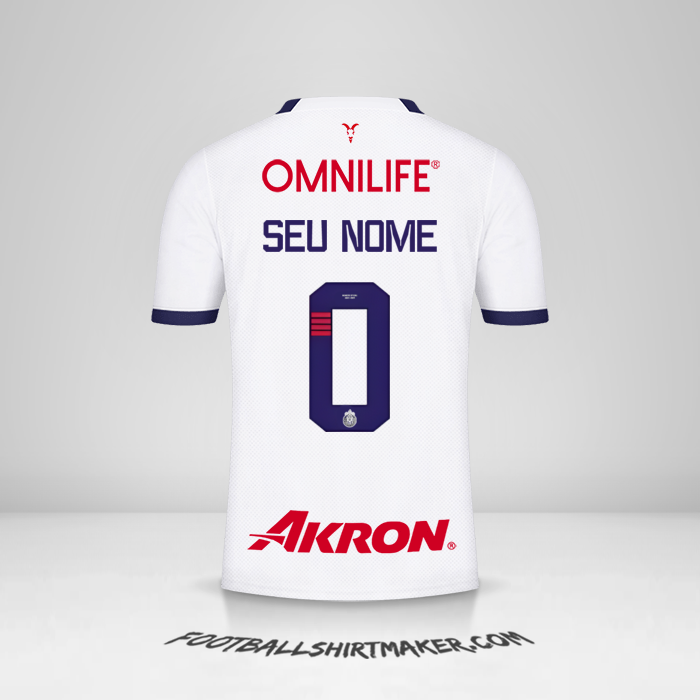 Camisa Guadalajara 2023/2024 II -  seu nome - 0