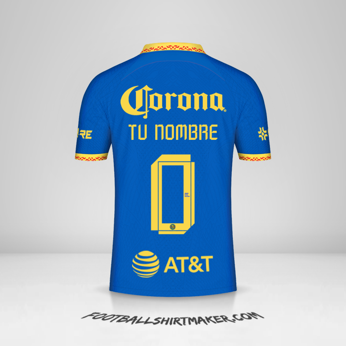 Jersey Club America 2023/2024 II número 0 tu nombre