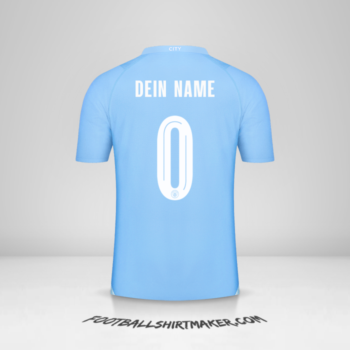 Trikot Manchester City 2023/2024 World Cup -  dein name - 0