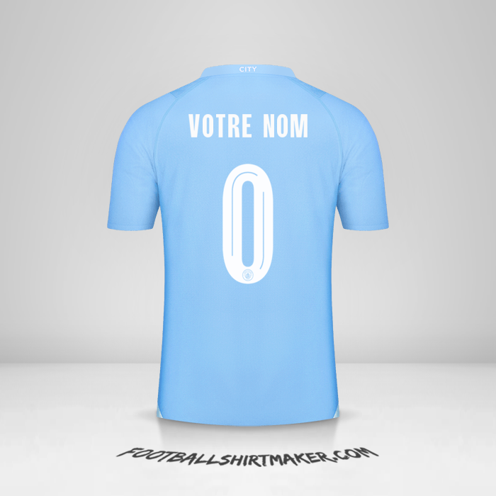 Maillot Manchester City 2023/2024 World Cup -  votre nom - 0