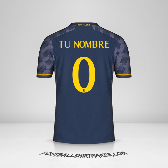 Camiseta Real Madrid CF 2023/2024 Cup II -  tu nombre - 0