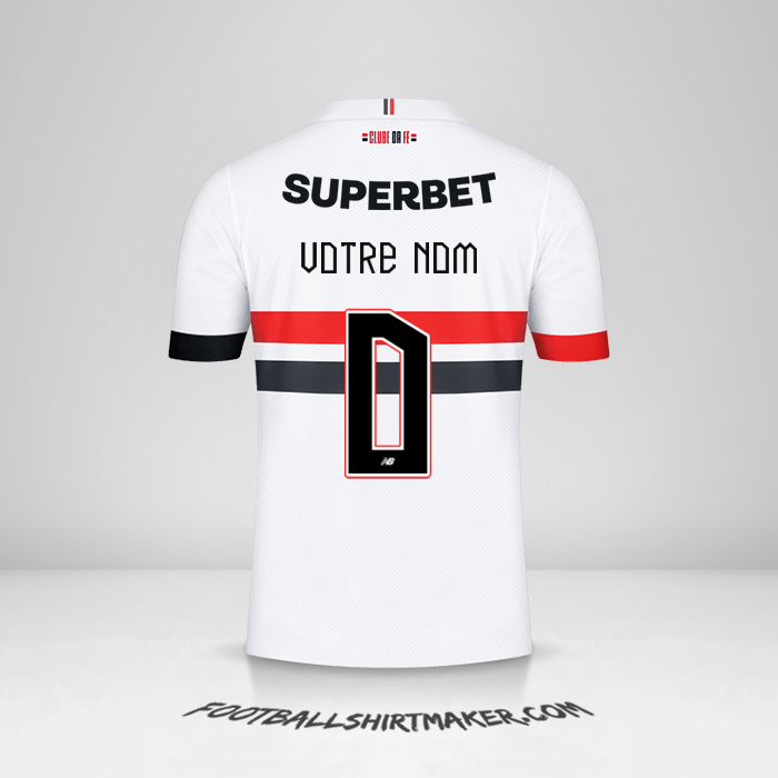 Maillot Sao Paulo FC 2024 -  votre nom - 0