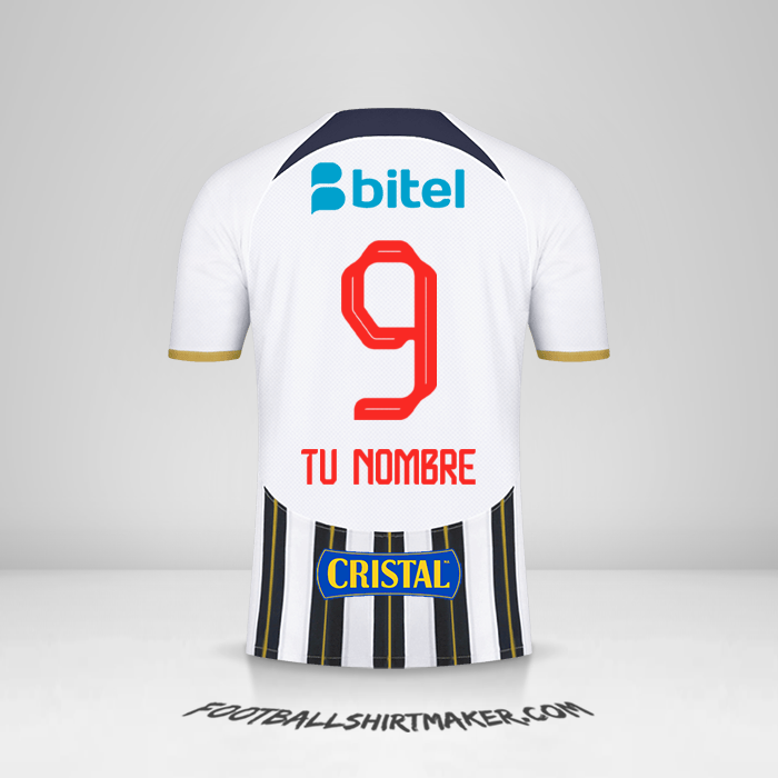 Jersey Club Alianza Lima 2024 número 9 tu nombre