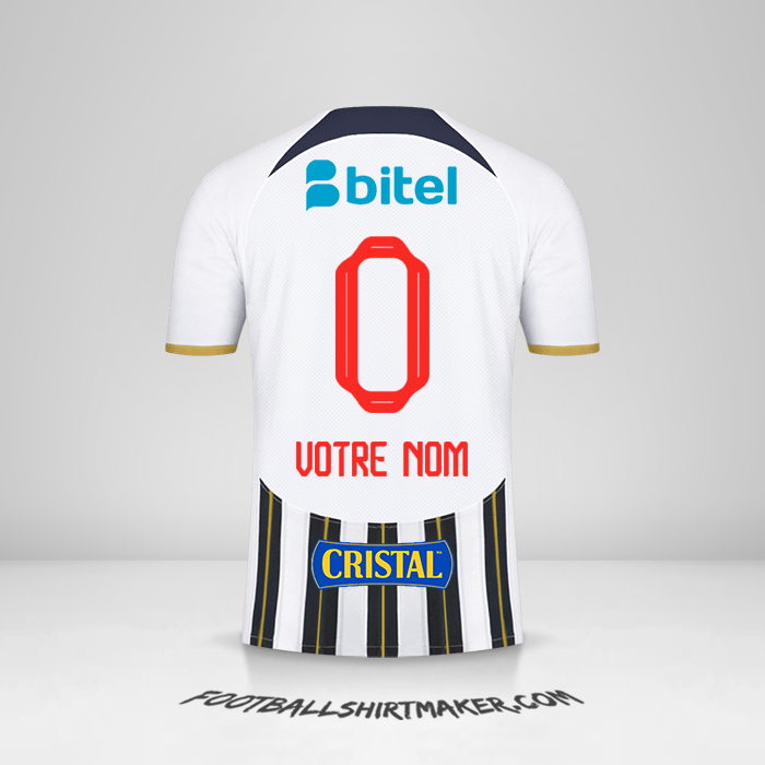 Maillot Club Alianza Lima 2024 -  votre nom - 0