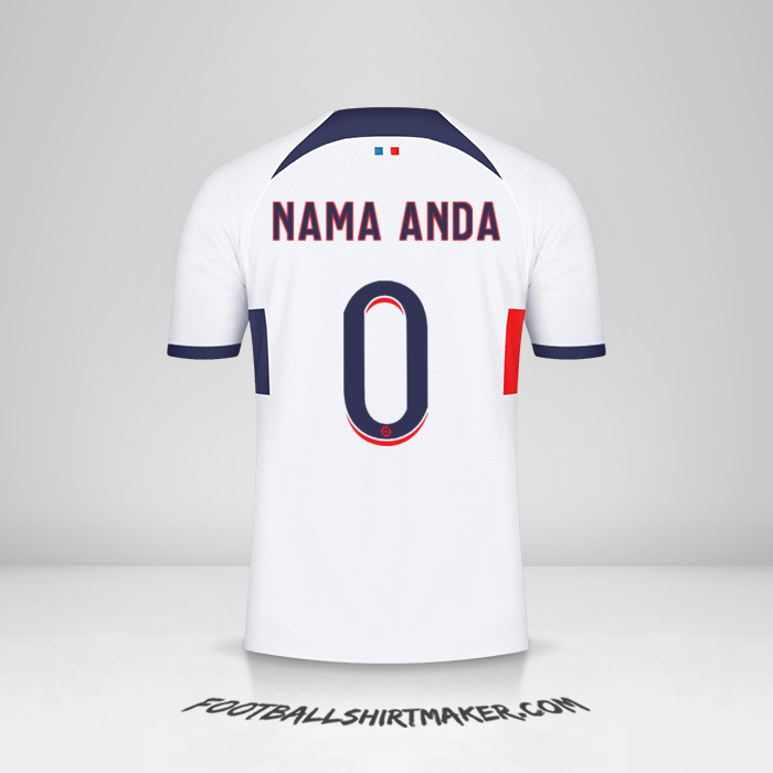 Jersey Paris Saint Germain 2023/2024 II -  nama anda - 0