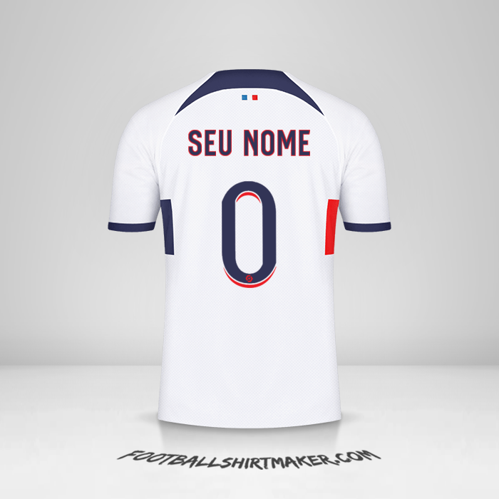 Camisa Paris Saint Germain 2023/2024 II -  seu nome - 0