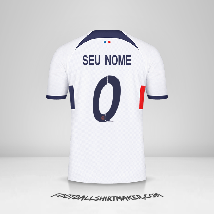 Camisa Paris Saint Germain 2023/2024 Cup II -  seu nome - 0