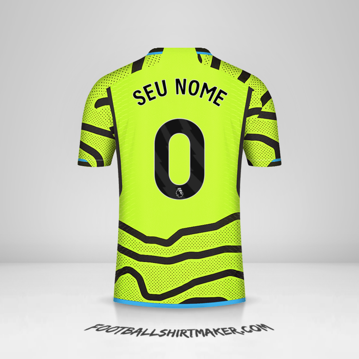 Camisa Arsenal 2023/2024 II -  seu nome - 0