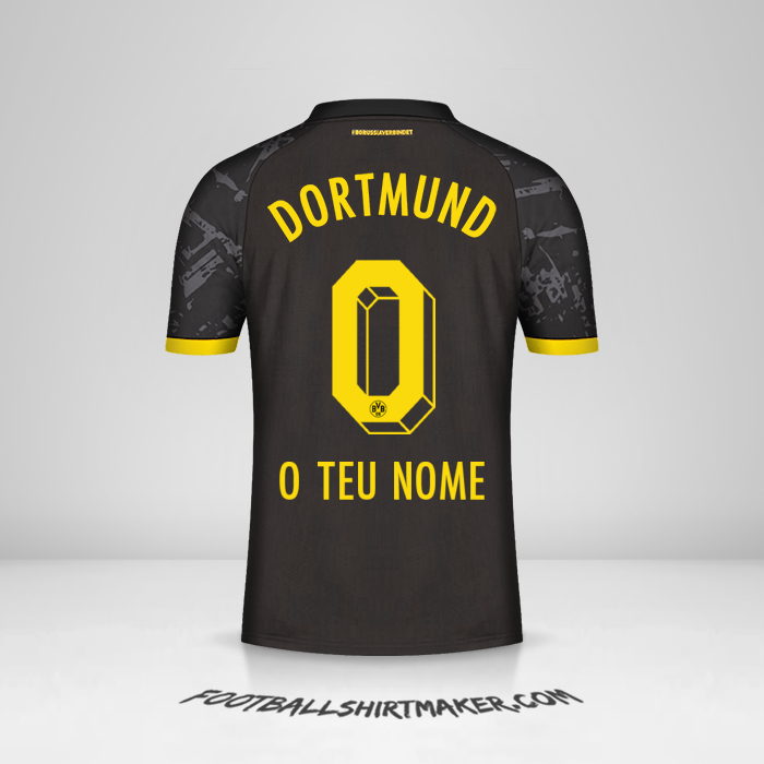 Camisola Borussia Dortmund 2023/2024 II -  o teu nome - 0