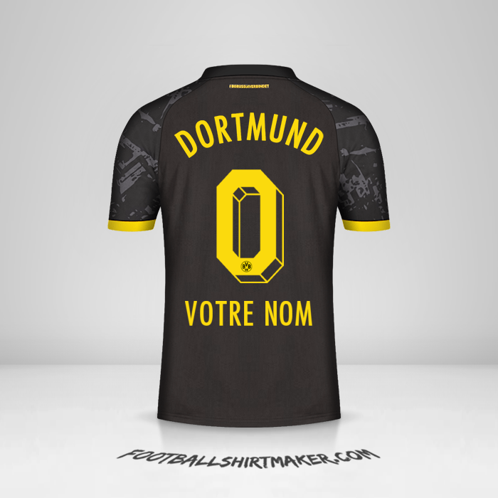 Maillot Borussia Dortmund 2023/2024 II -  votre nom - 0