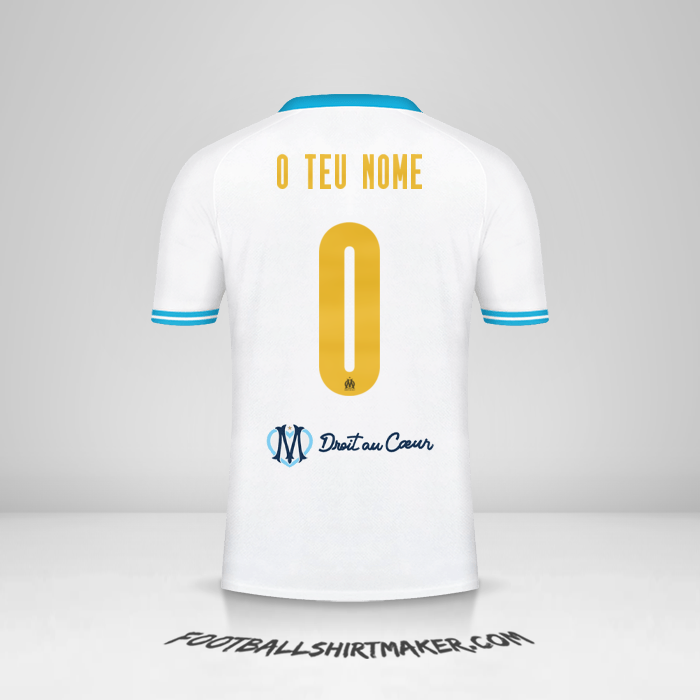 Camisola Olympique de Marseille 2023/2024 Cup -  o teu nome - 0