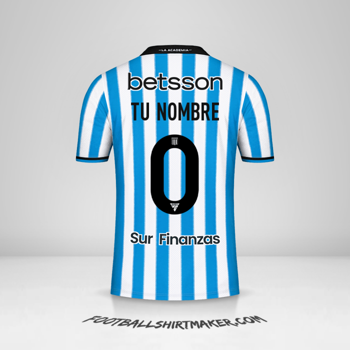 Camiseta Racing Club 2024 -  tu nombre - 0