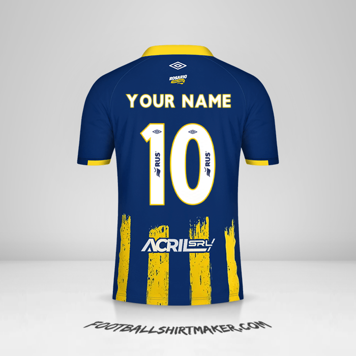 Rosario Central 2024 shirt number 10 your name