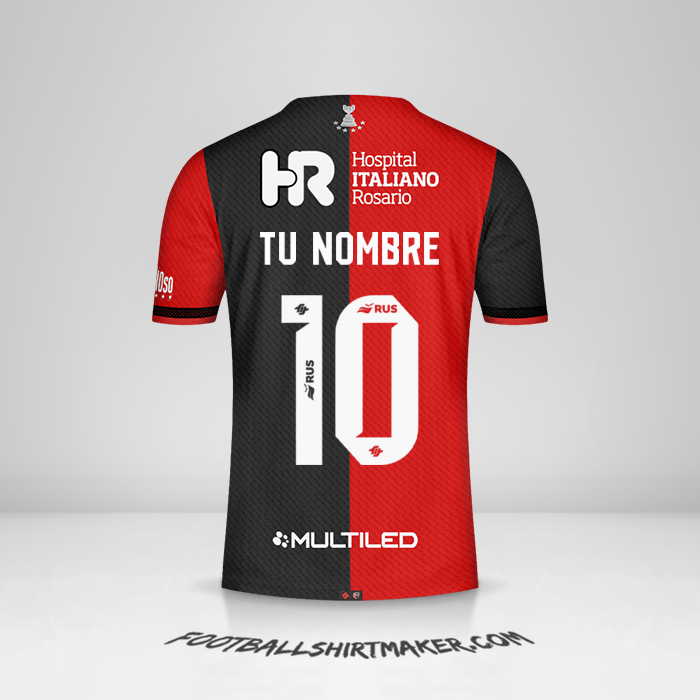 Jersey Newells Old Boys 2024 número 10 tu nombre