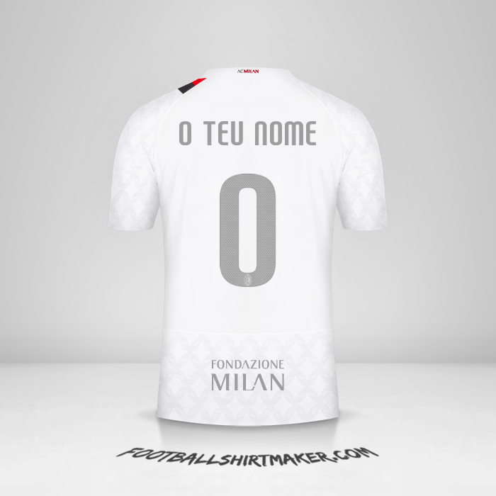 Camisola AC Milan 2023/2024 Cup II -  o teu nome - 0