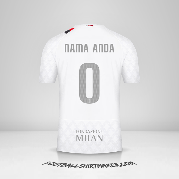 Jersey AC Milan 2023/2024 Cup II -  nama anda - 0