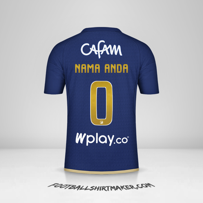 Jersey Millonarios FC 2024 -  nama anda - 0