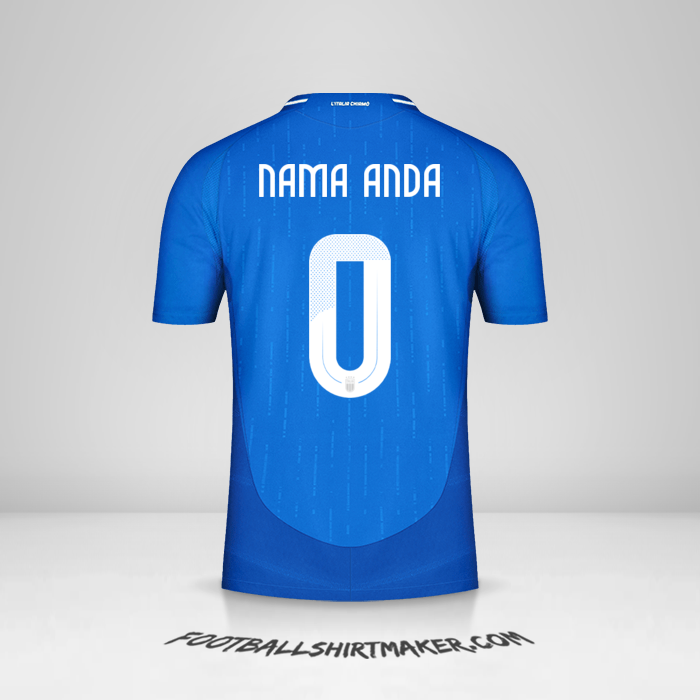 Jersey Italia 2024 -  nama anda - 0