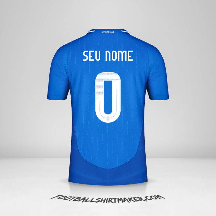 Camisa Itália 2024 -  seu nome - 0