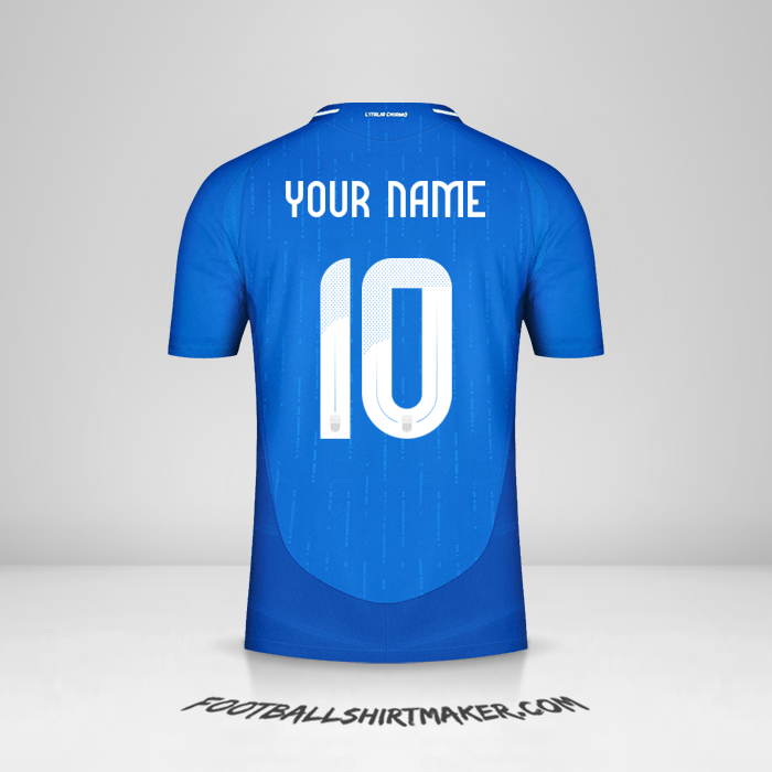 Italy 2024 shirt number 10 your name