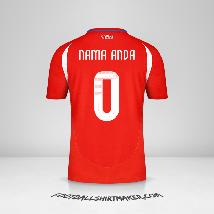 Jersey Cile 2024 -  nama anda - 0