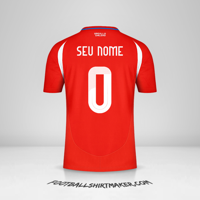 Camisa Chile 2024 -  seu nome - 0