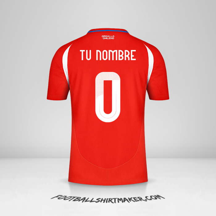 Camiseta Chile 2024 -  tu nombre - 0