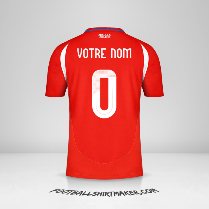 Maillot Chili 2024 -  votre nom - 0