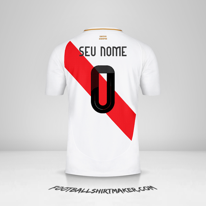 Camisa Peru 2024 -  seu nome - 0