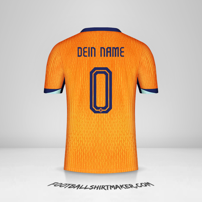 Trikot Niederlande 2024 -  dein name - 0