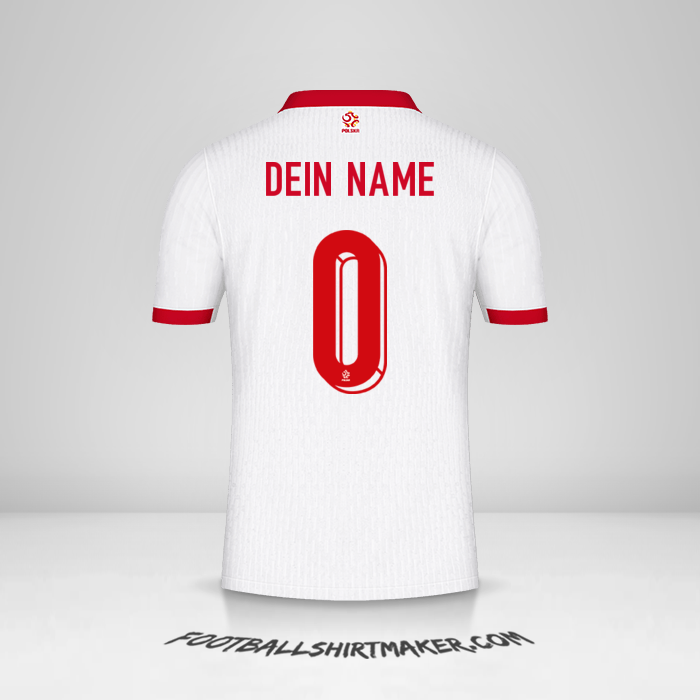 Trikot Polen 2024 -  dein name - 0