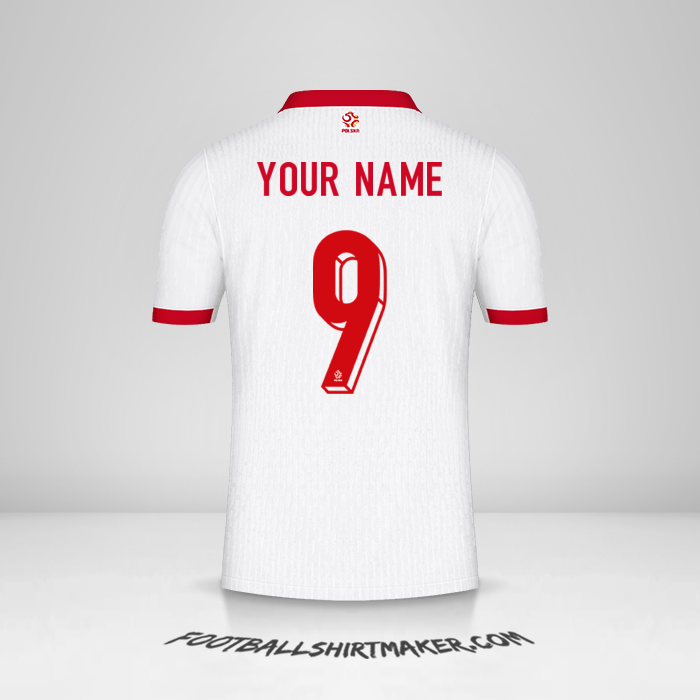 Poland 2024 jersey number 9 your name