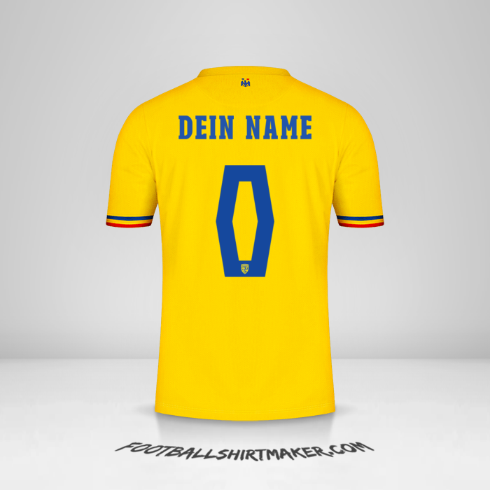 Trikot Rumänien 2024 -  dein name - 0