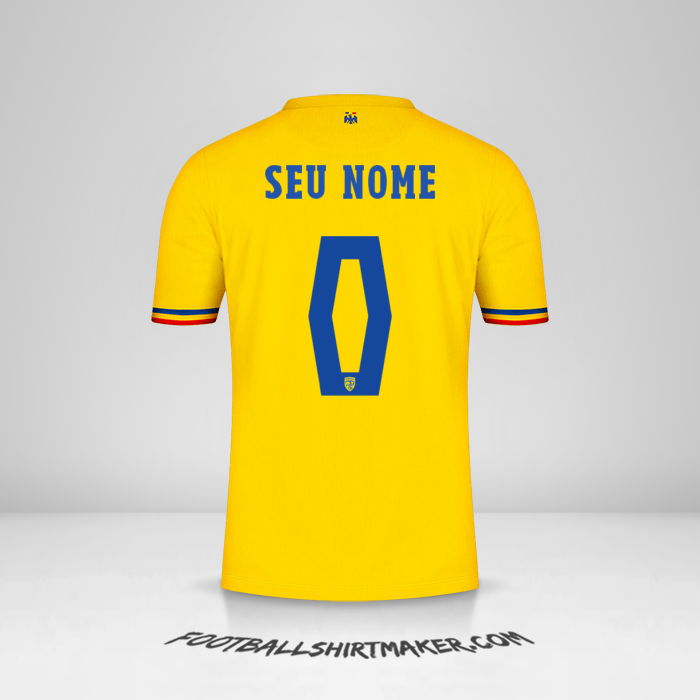 Camisa Romênia 2024 -  seu nome - 0