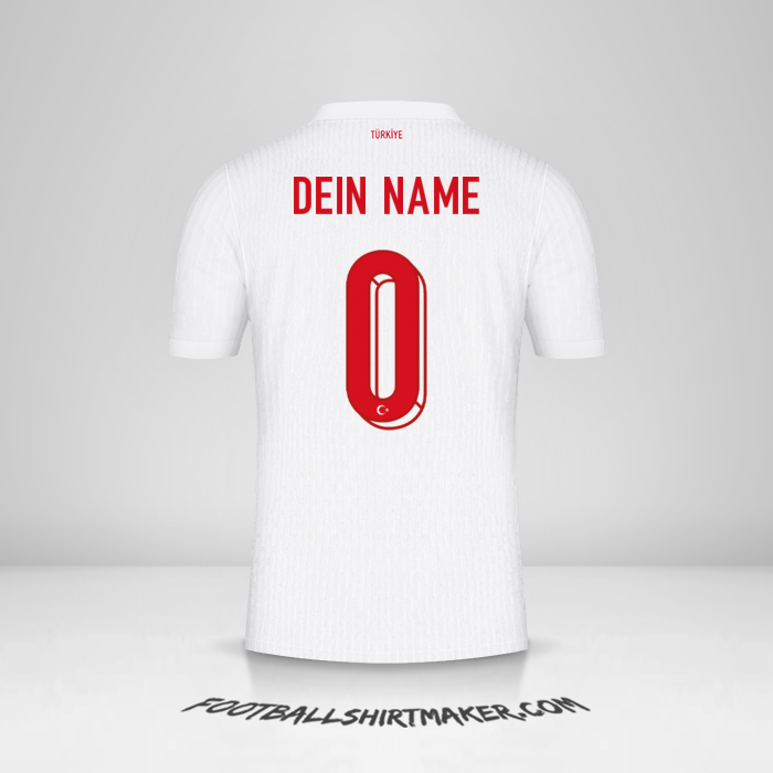 Trikot Türkei 2024 -  dein name - 0