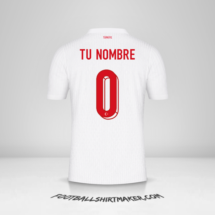 Jersey Turquia 2024 -  tu nombre - 0