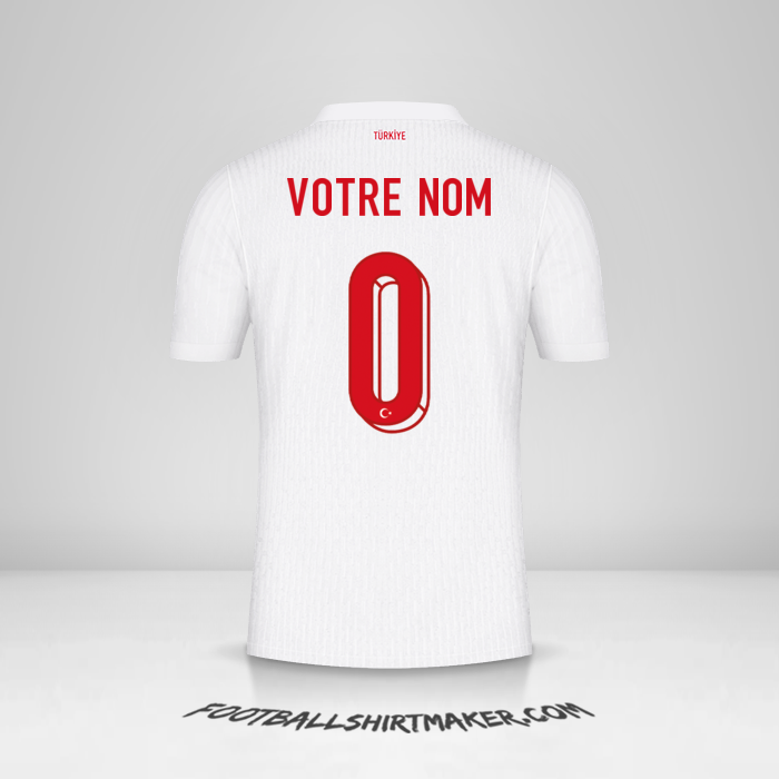 Maillot Turquie 2024 -  votre nom - 0