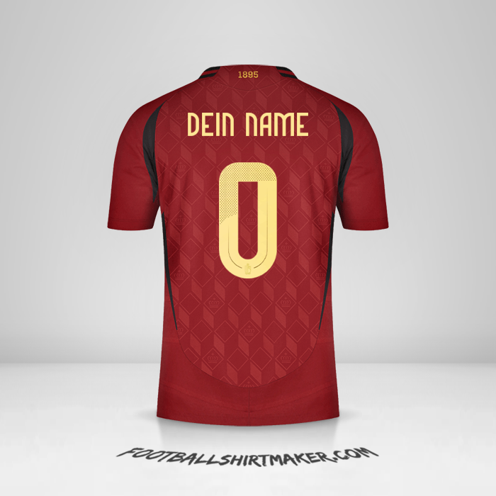 Trikot Belgien 2024 -  dein name - 0