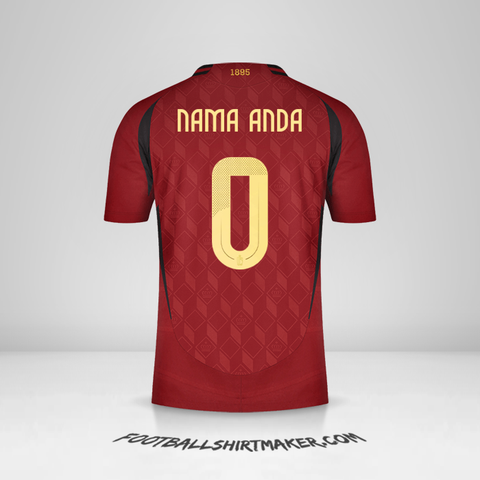 Jersey Belgia 2024 -  nama anda - 0