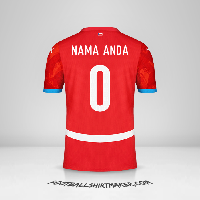 Jersey Republik Ceko 2024 -  nama anda - 0