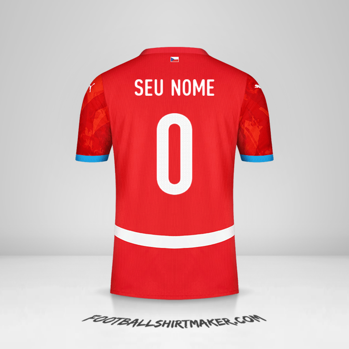 Camisa República Tcheca 2024 -  seu nome - 0