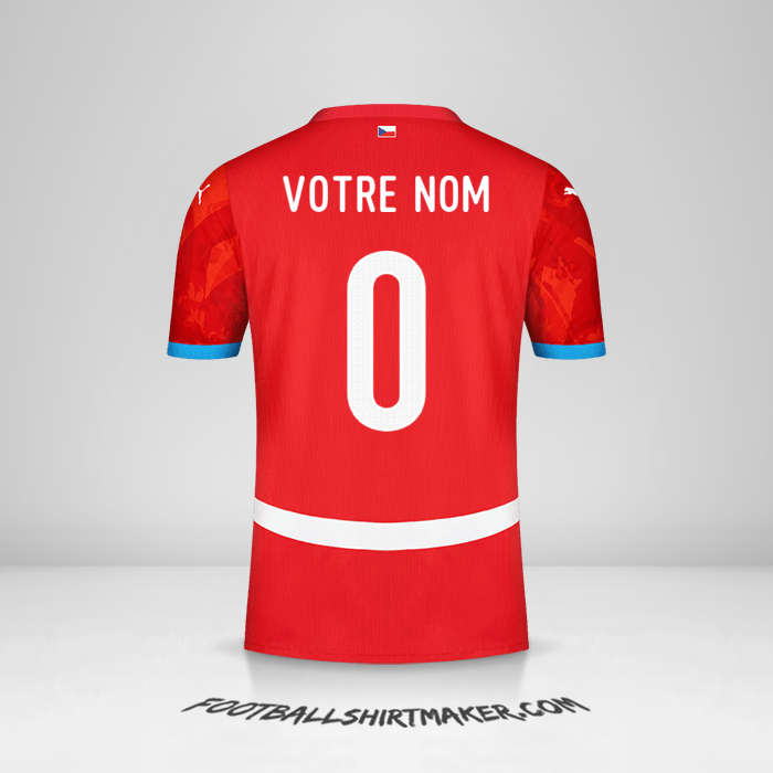 Maillot République Tchèque 2024 -  votre nom - 0