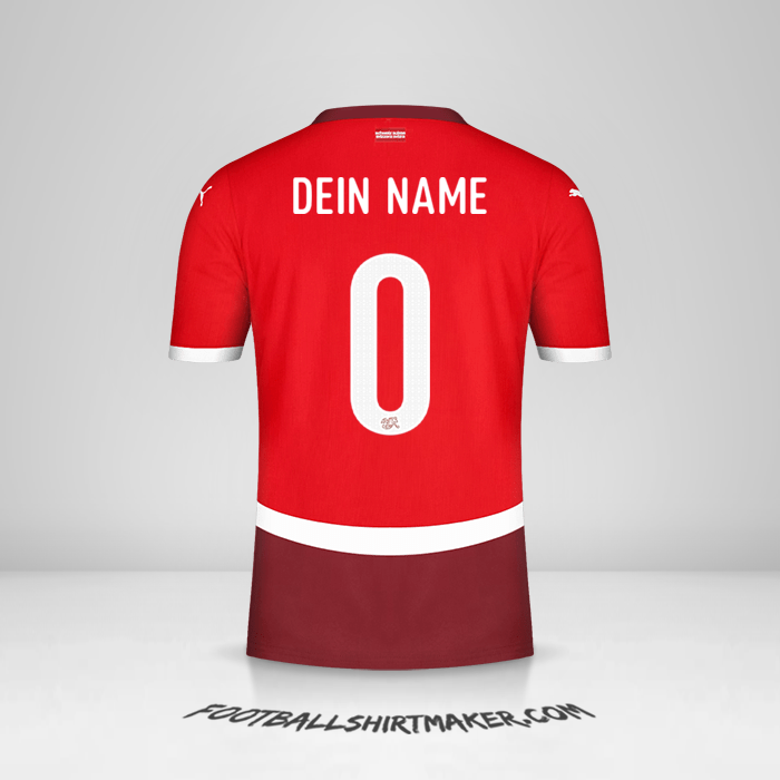 Trikot Schweiz 2024 -  dein name - 0