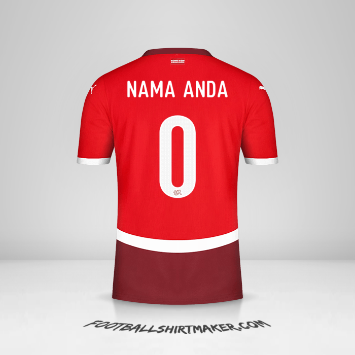 Jersey Swiss 2024 -  nama anda - 0