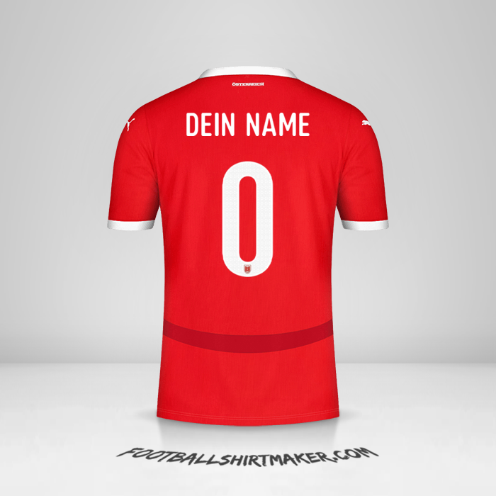 Trikot Österreich 2024 -  dein name - 0