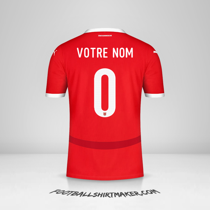 Maillot Autriche 2024 -  votre nom - 0