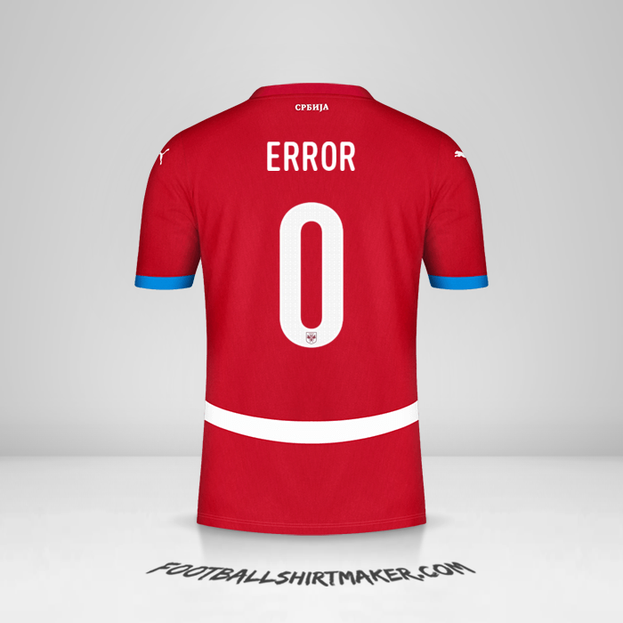 Maillot Serbie 2024 -  error - 0