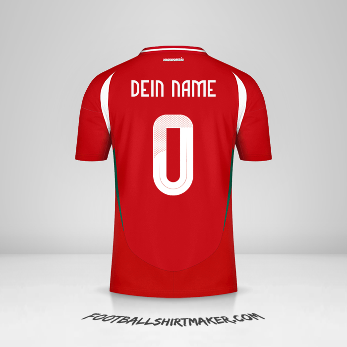 Trikot Ungarn 2024 -  dein name - 0