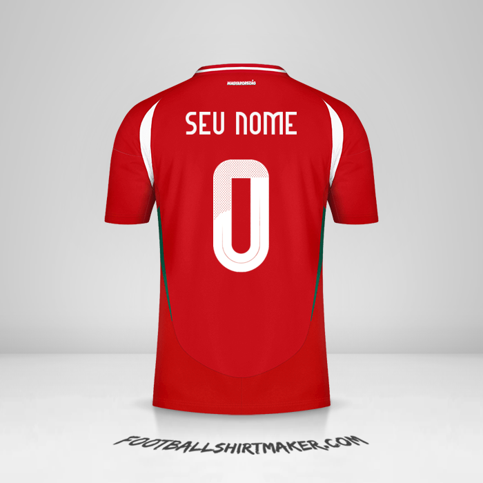 Camisa Hungria 2024 -  seu nome - 0